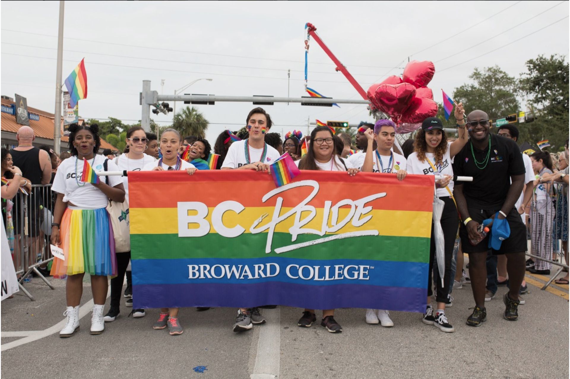 Students participate in Wilton Manors Parade