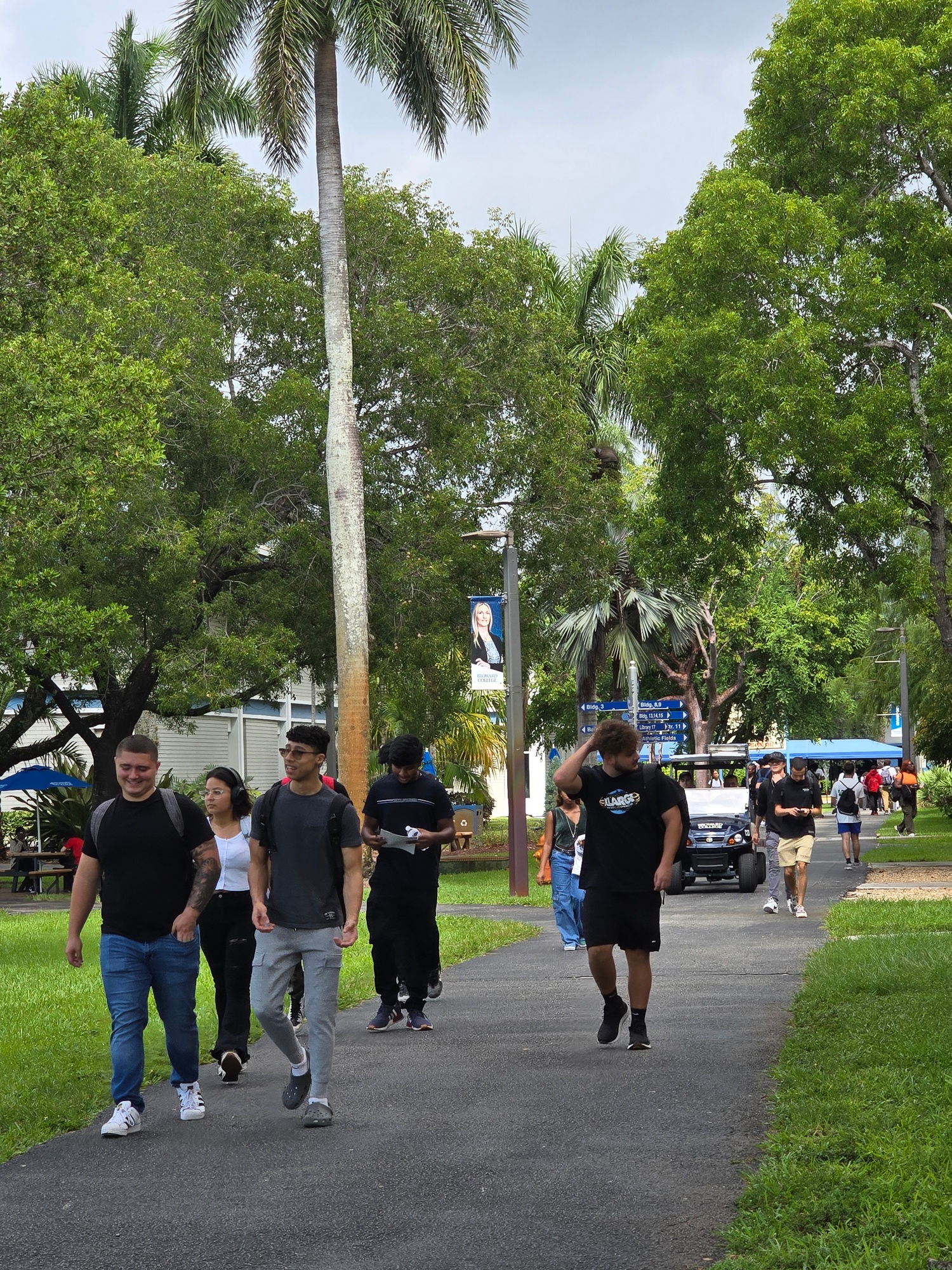 Students at Central Campus