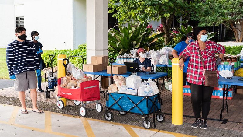 Food Distribution Drive At Central